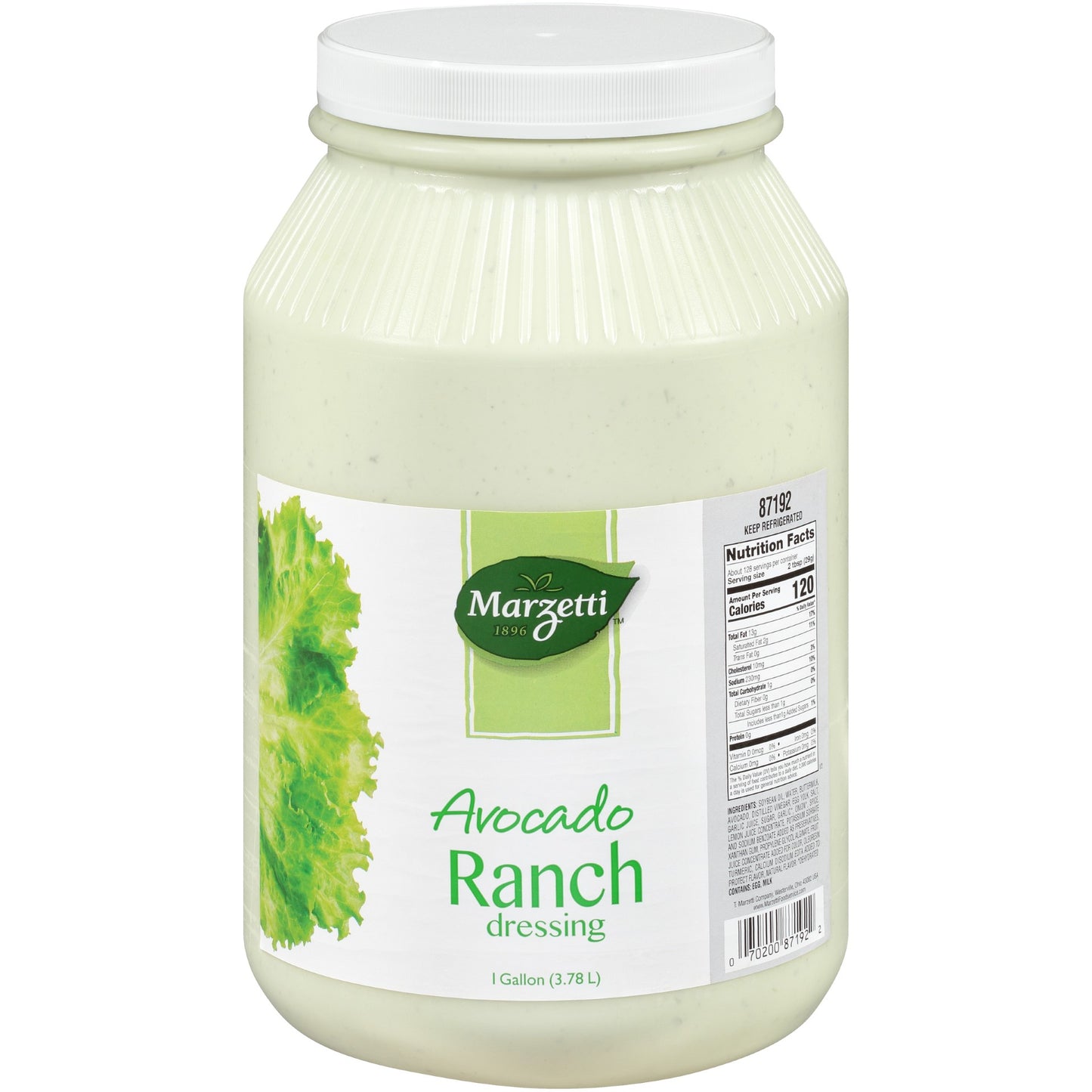 Marzetti Avocado Ranch Dressing 1 Gallon - 2 Per Case.