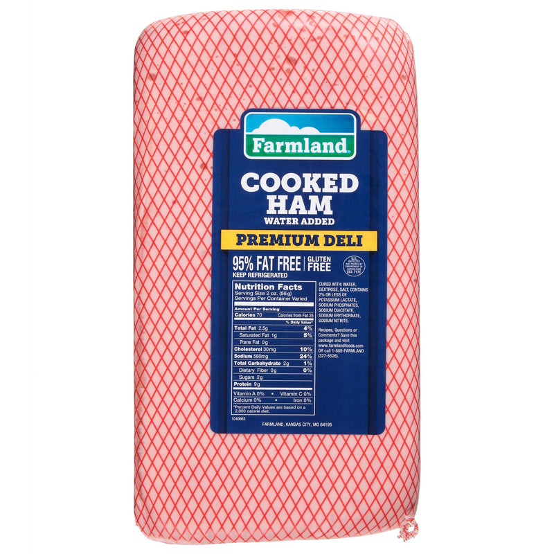 Ham Cooked Water Added Premium Deli 13 Pound Each - 4 Per Case.