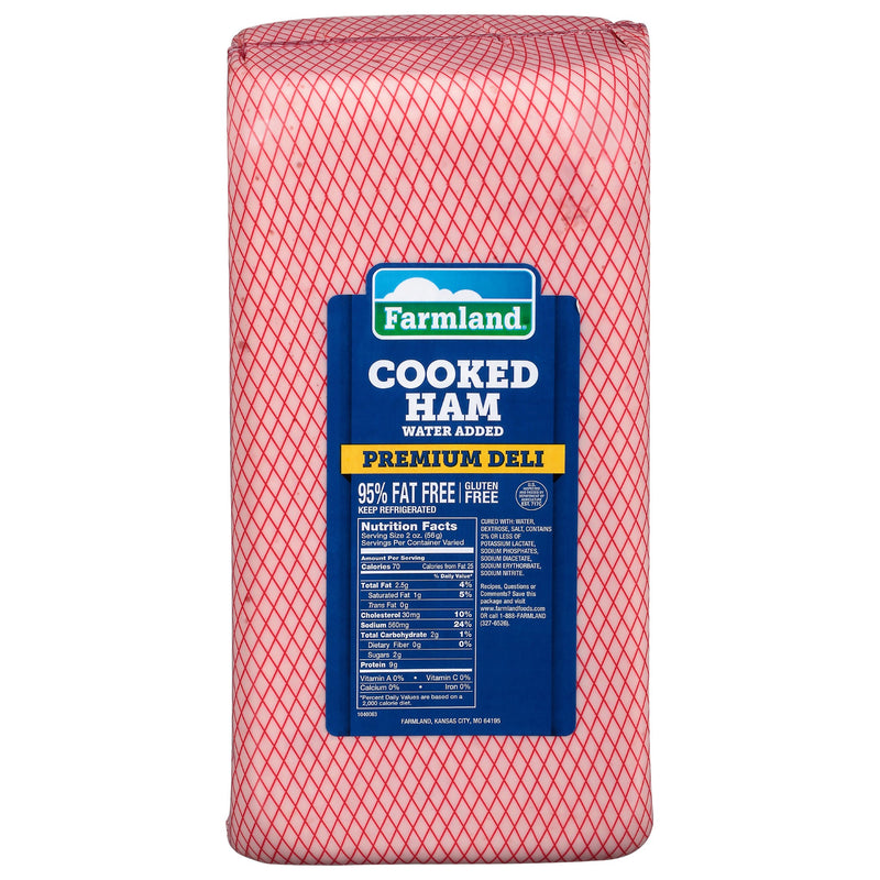 Ham Cooked Water Added Premium Deli 13 Pound Each - 2 Per Case.