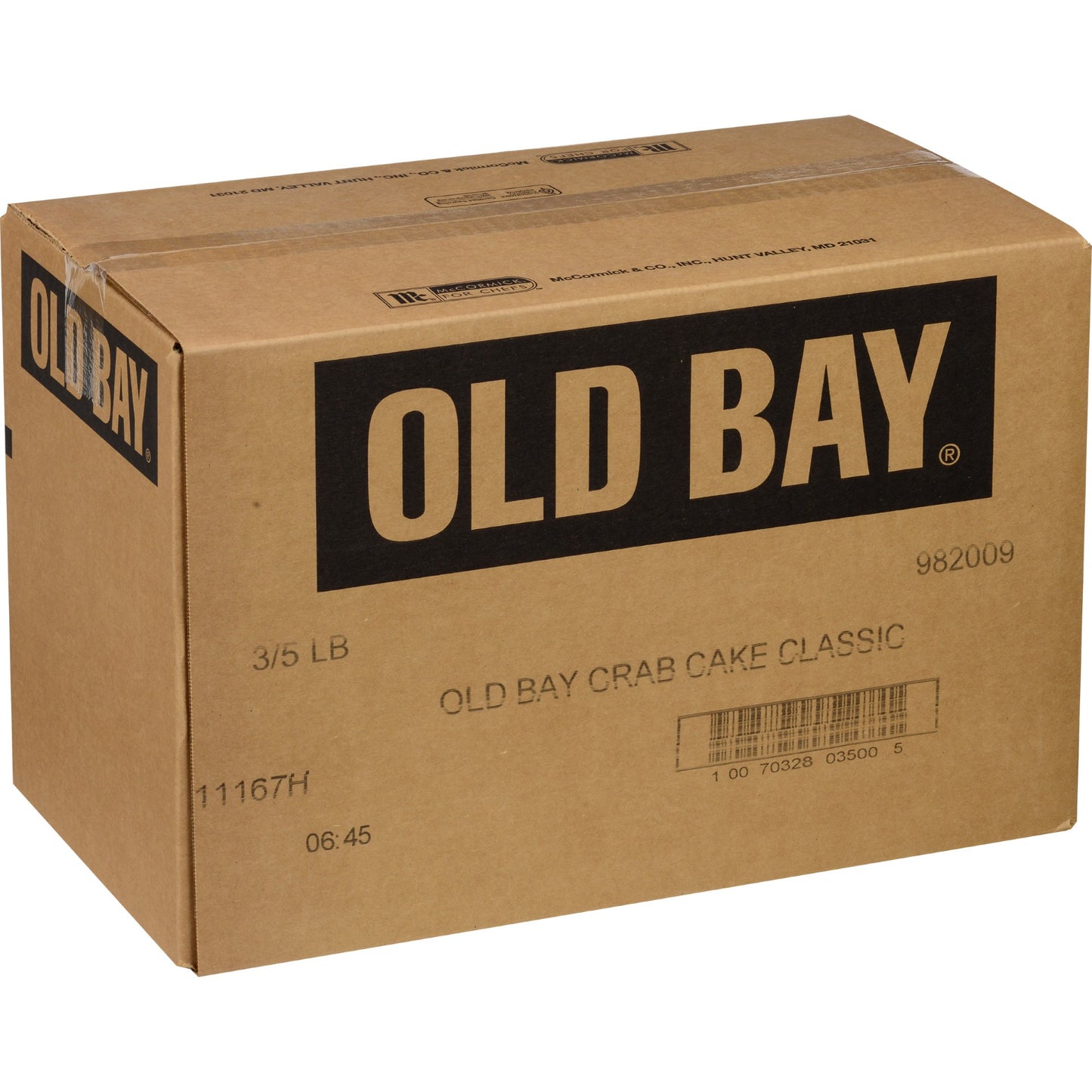 Old Bay Crab Cake Classic 5 Pound Each - 3 Per Case.