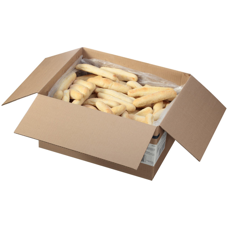 New York Bakery 8" Garlic Breadsticks 12.5 Pound Each - 1 Per Case.