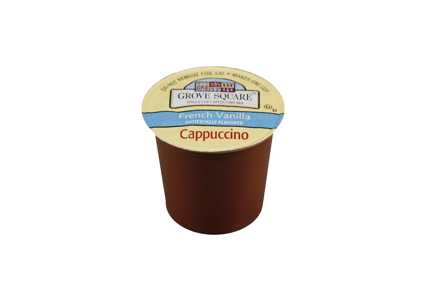 Grove Square Single Cup French Vanilla Cappuccino 12.7 Ounce Size - 4 Per Case.