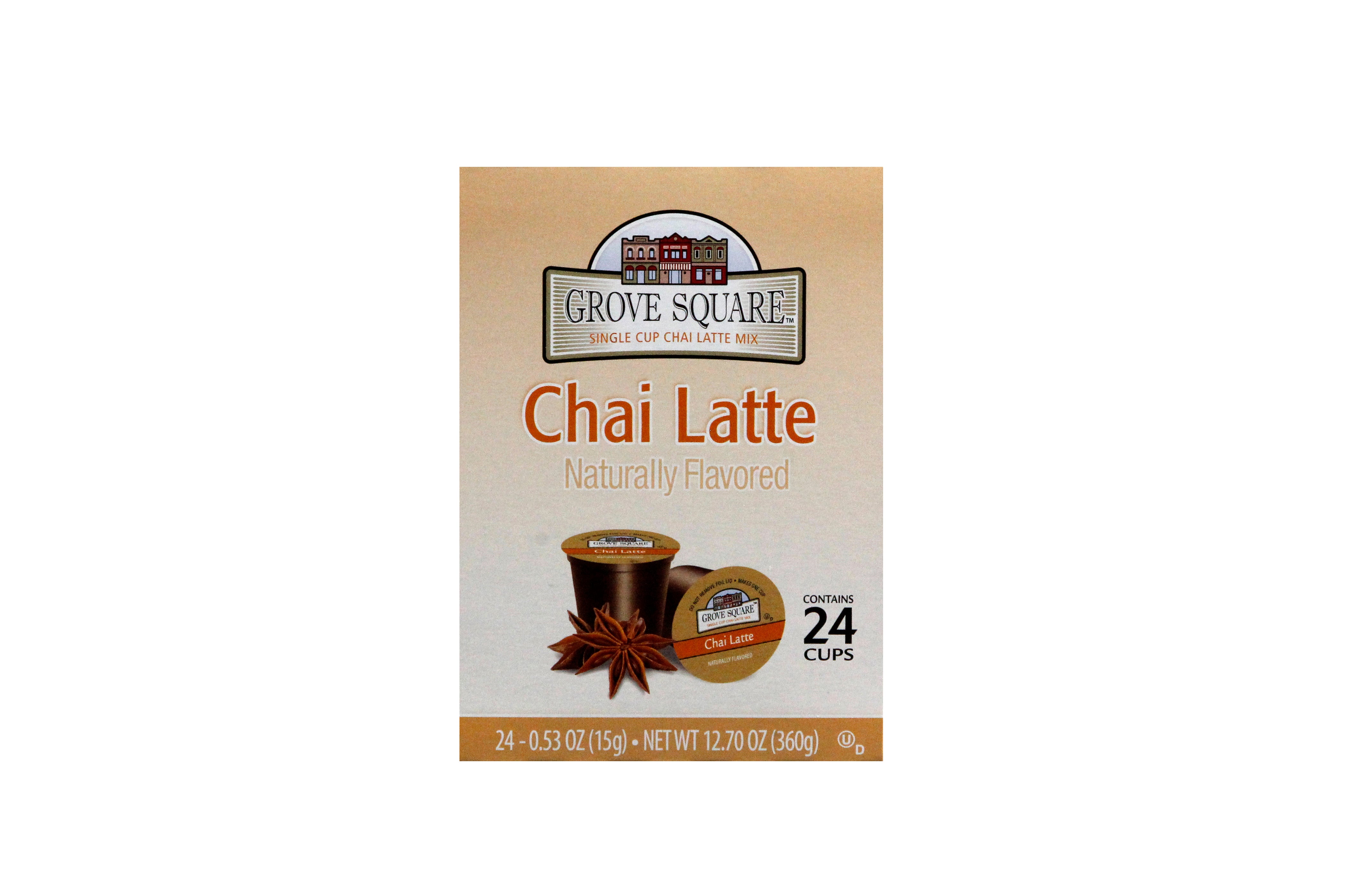Grove Square Single Cup Chai Latte 13.12 Ounce Size - 4 Per Case.