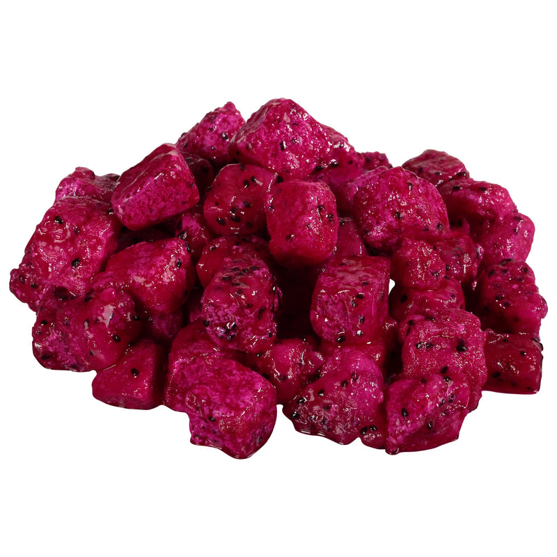 Dragon Fruit Diced Pink IQF 5 Pound Each - 2 Per Case.