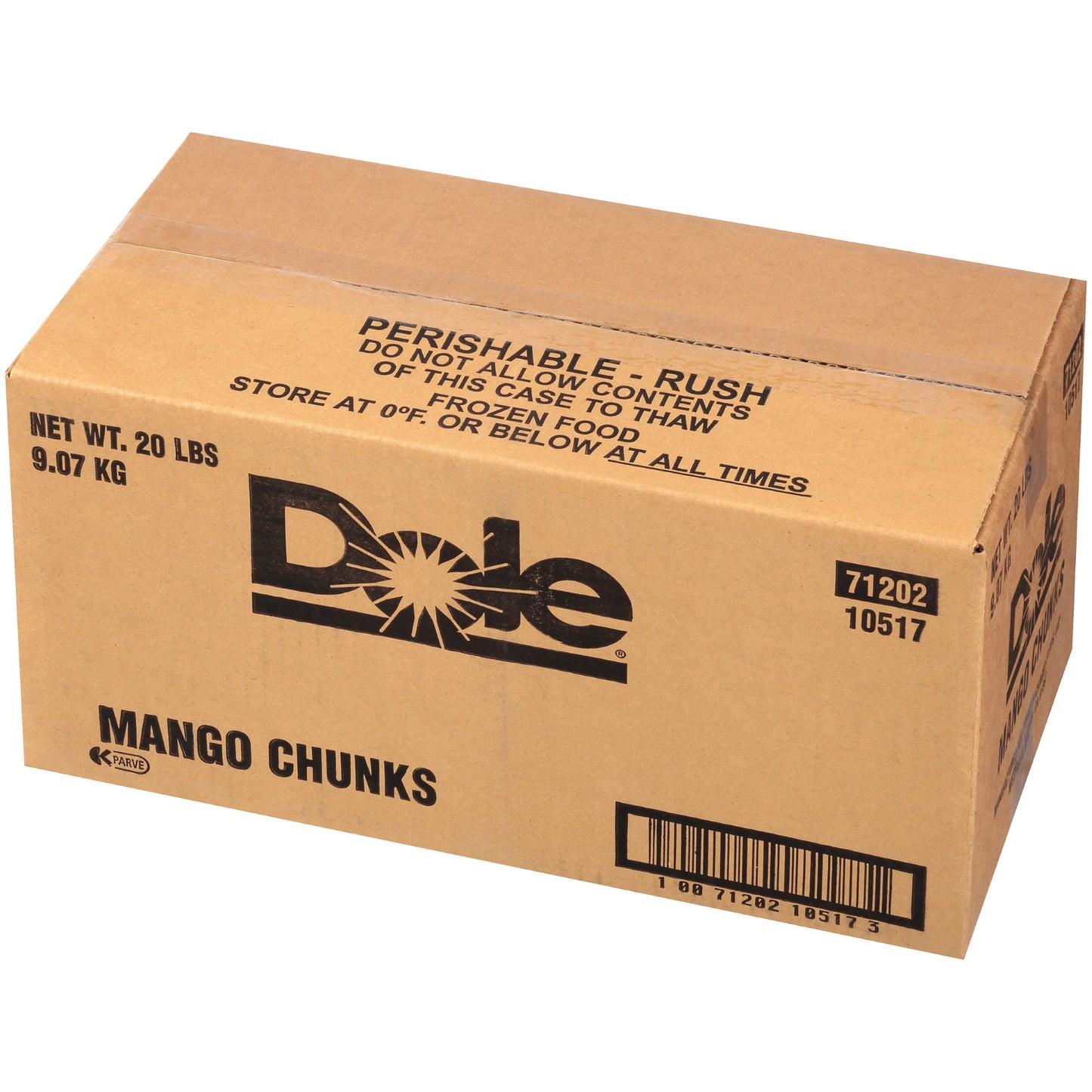 Mango Chks IQF Dole 20 Pound Each - 1 Per Case.