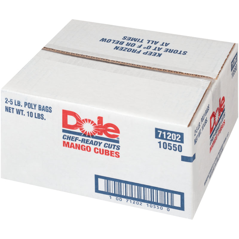 Mango Cubes Dole IQF 8" 5 Pound Each - 2 Per Case.