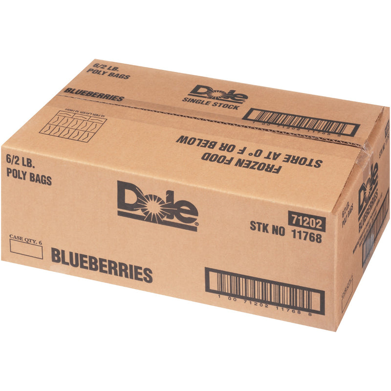 Blueberries IQF 2 Pound Each - 6 Per Case.