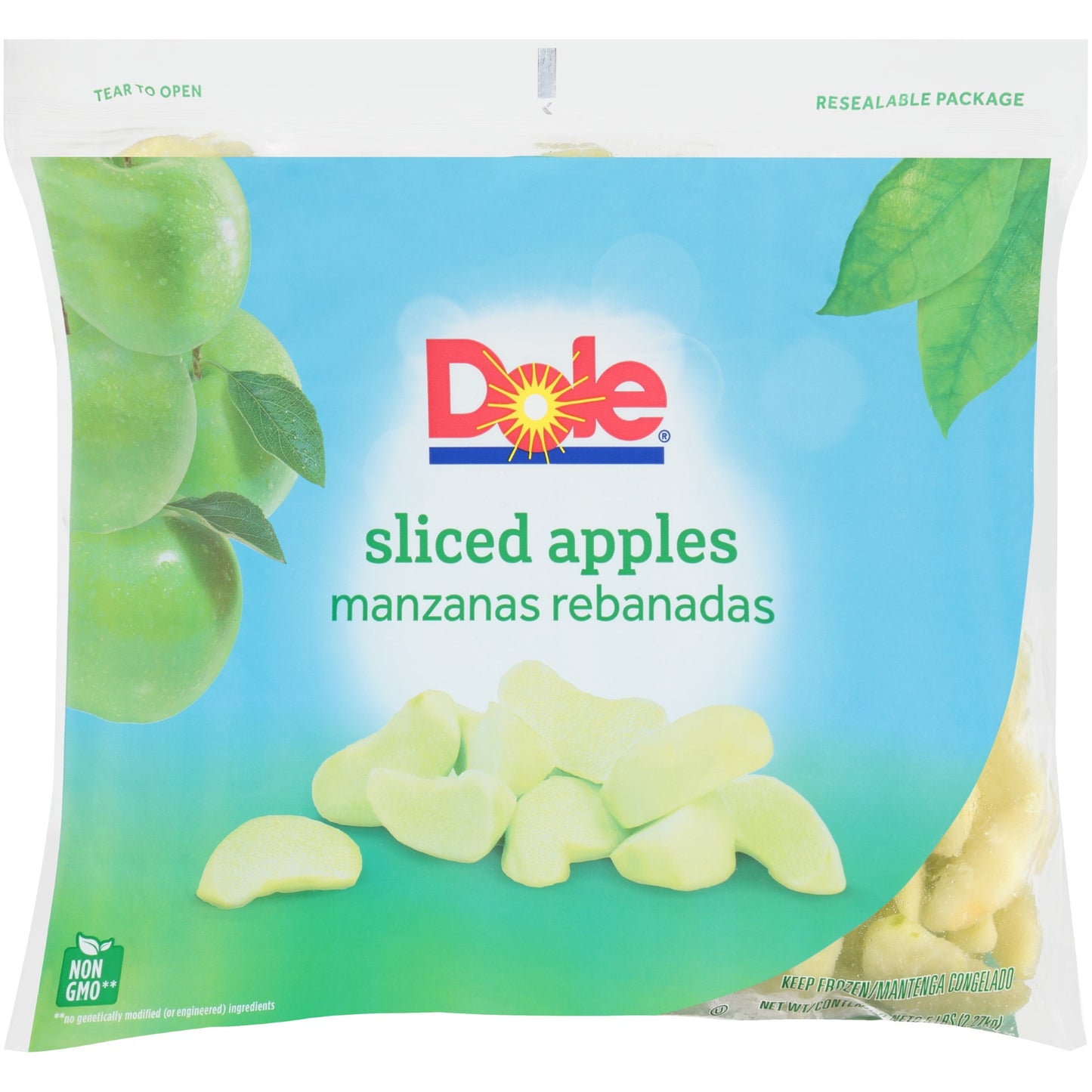 Apple Slice IQF Dole 5 Pound Each - 2 Per Case.