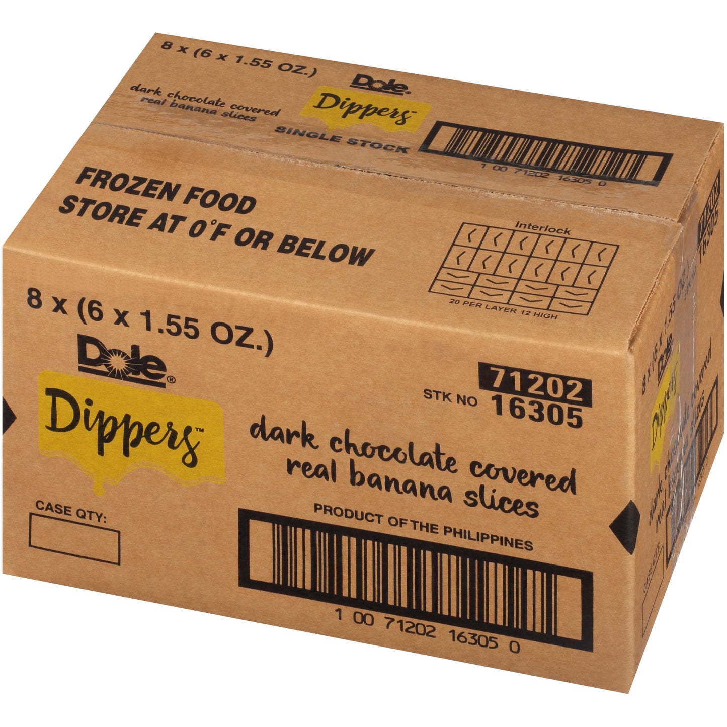 Banana Dippers 9.3 Ounce Size - 8 Per Case.