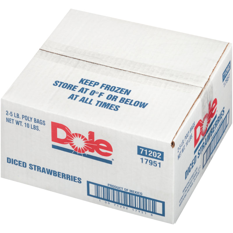 Straw Dcd 2" Dl IQF 5 Pound Each - 2 Per Case.