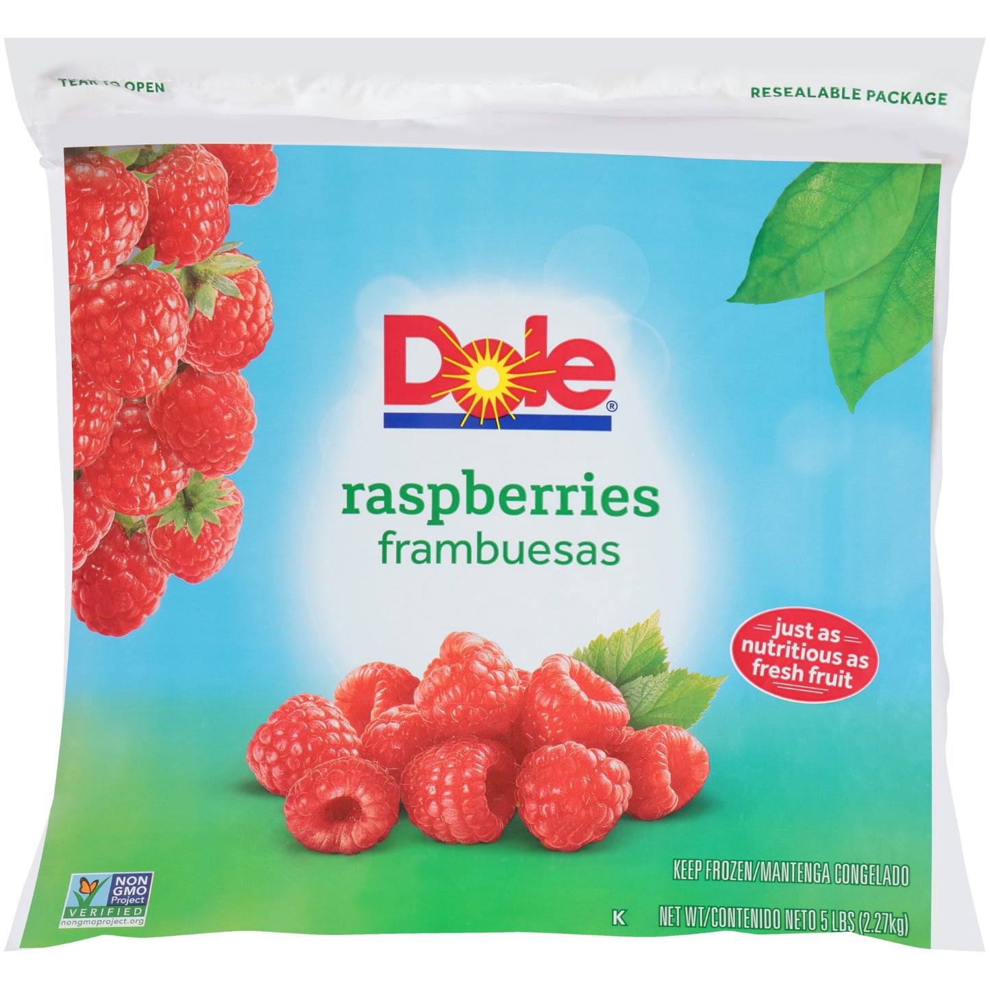 Raspberry Wh IQF 5 Pound Each - 2 Per Case.