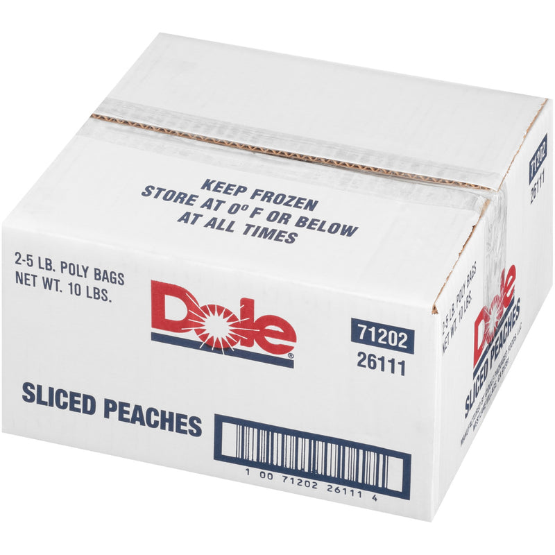 Peach Fr Slice IQF 5 Pound Each - 2 Per Case.