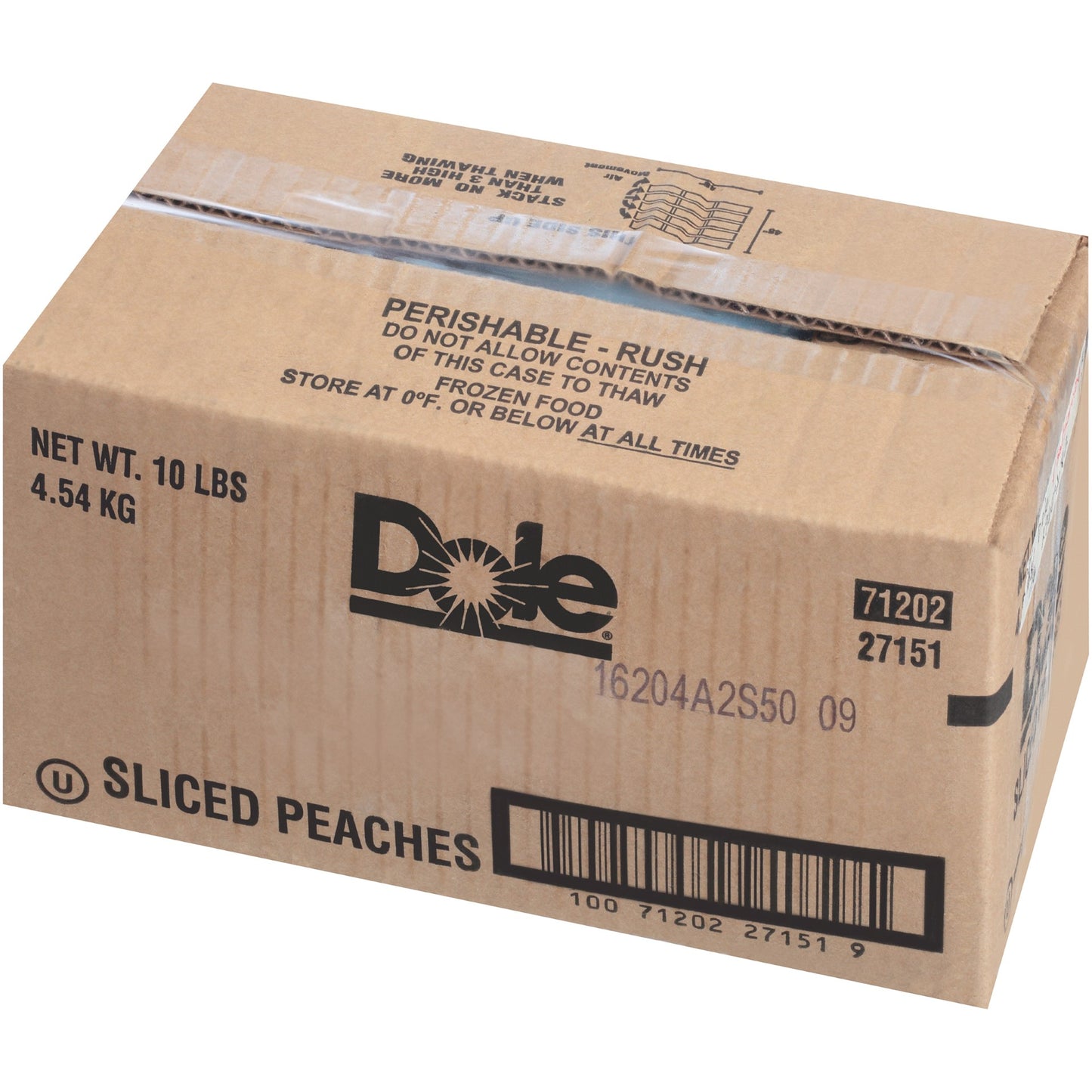 Peach Fr Slice Syr 10 Pound Each - 1 Per Case.