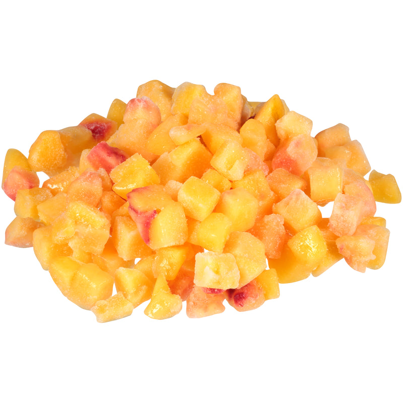 Peach Fr Diced IQF 8" 5 Pound Each - 2 Per Case.