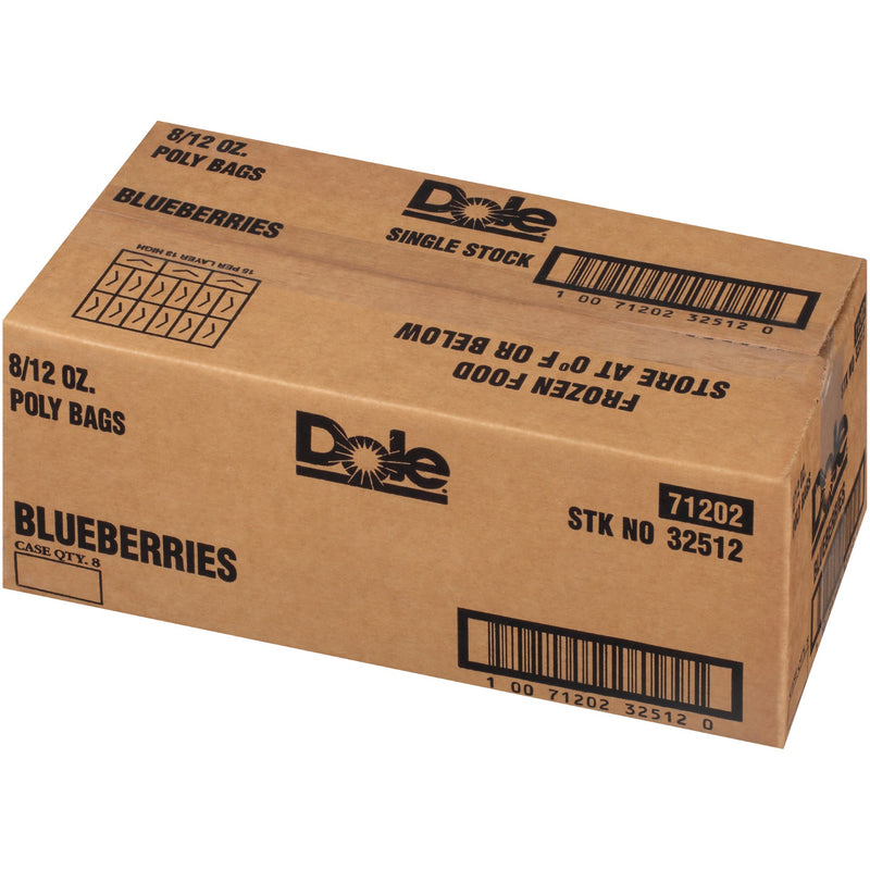 Blueberries IQF Sub 12 Ounce Size - 8 Per Case.