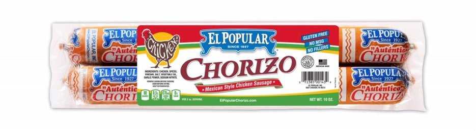 Mexican Chicken Chorizo 1 Each - 12 Per Case.