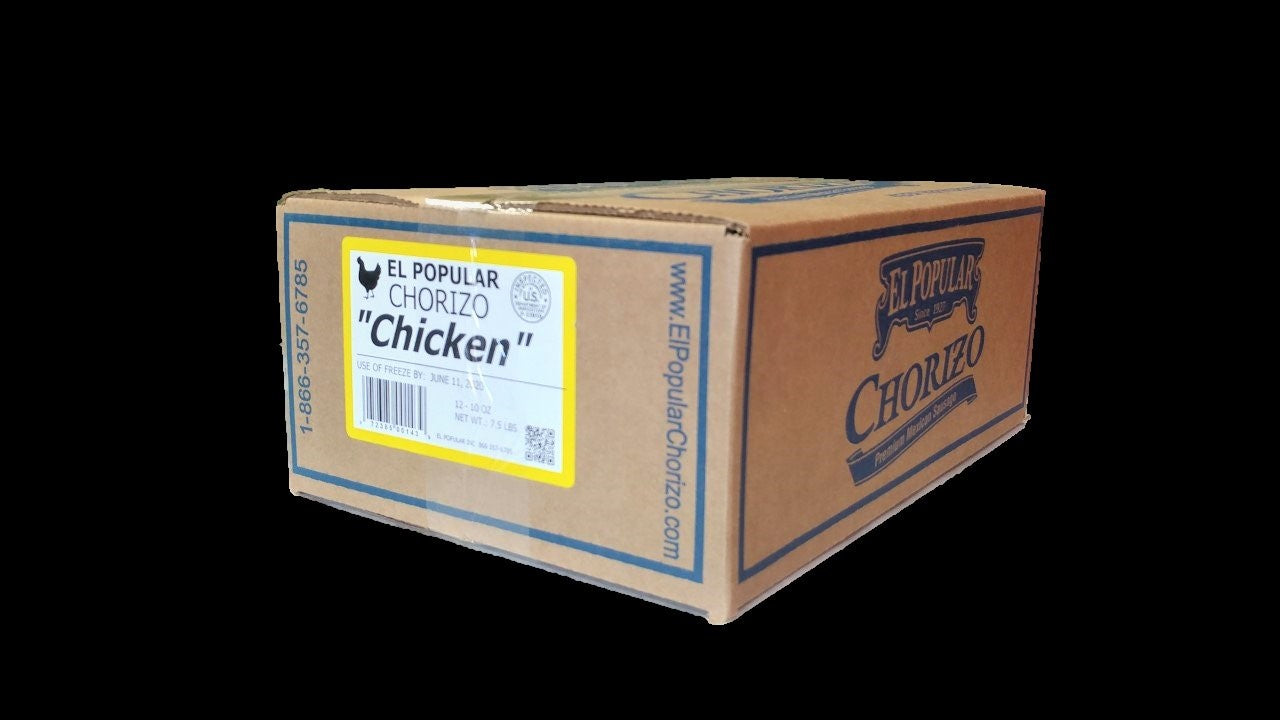 Mexican Chicken Chorizo 1 Each - 12 Per Case.