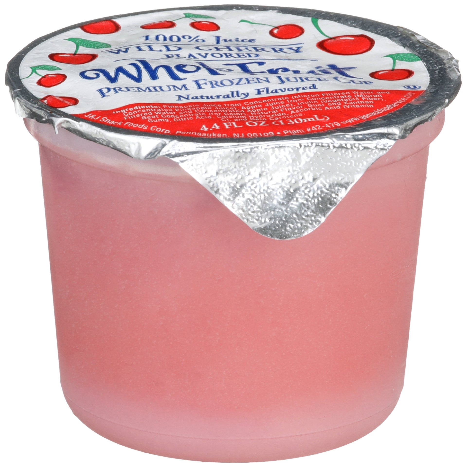 Whole Fruit 100% Juice Wild Cherry Premium Juice Bar 4.4 Fluid Ounce - 96 Per Case.