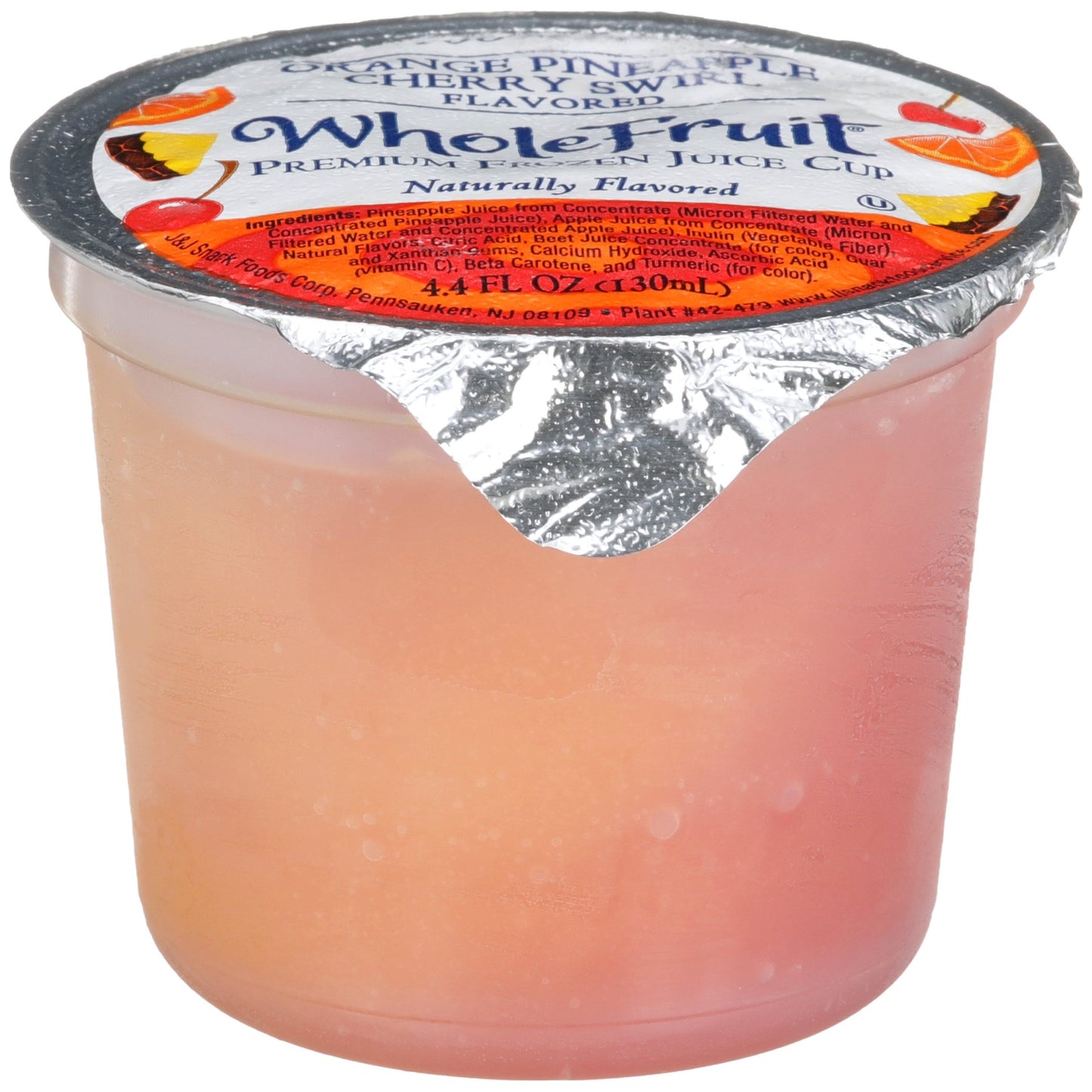 Whole Fruit Premium Orange Swirl Juice Cup, 4 Ounce Size - 96 Per Case.