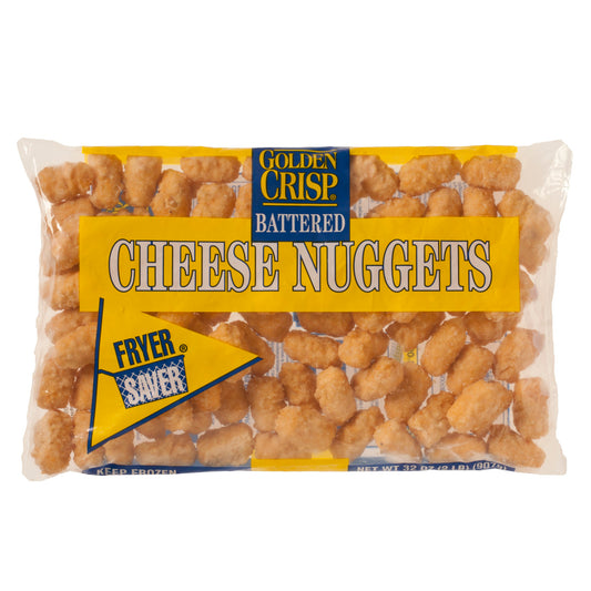 Fryersaver Battered Cheese Nuggets 2 Pound Each - 6 Per Case.