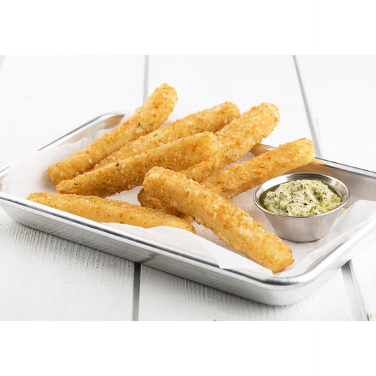 Garlic Butter Breaded Provolone Cheese 4 Pound Each - 2 Per Case.