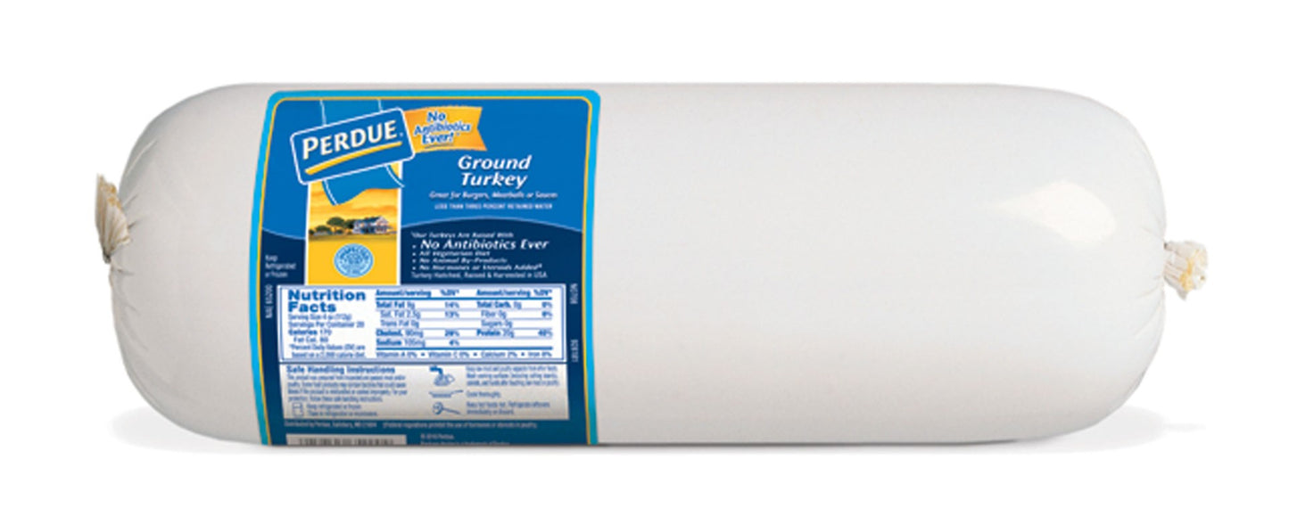 Perdue Turkey Ground Chub, 5 Pounds, 4 per case