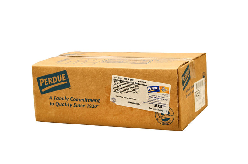 Perdue Fully Cooked Homestyle Breaded Chicken Breast Chunks, 5 Pounds, 2 per case