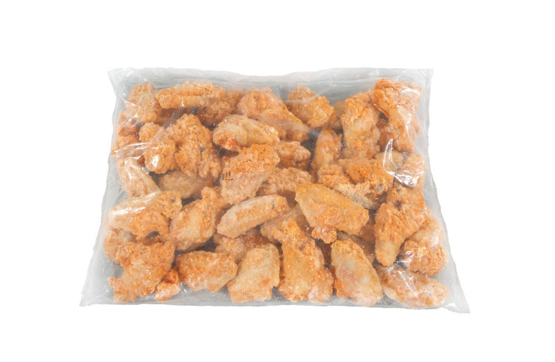 Perdue No Antibiotics Ever Fully Cooked Kick 'N Wings Breaded Spicy 1St And 2Nd Joint Section Small Wings, 5 Pounds, 3 per case