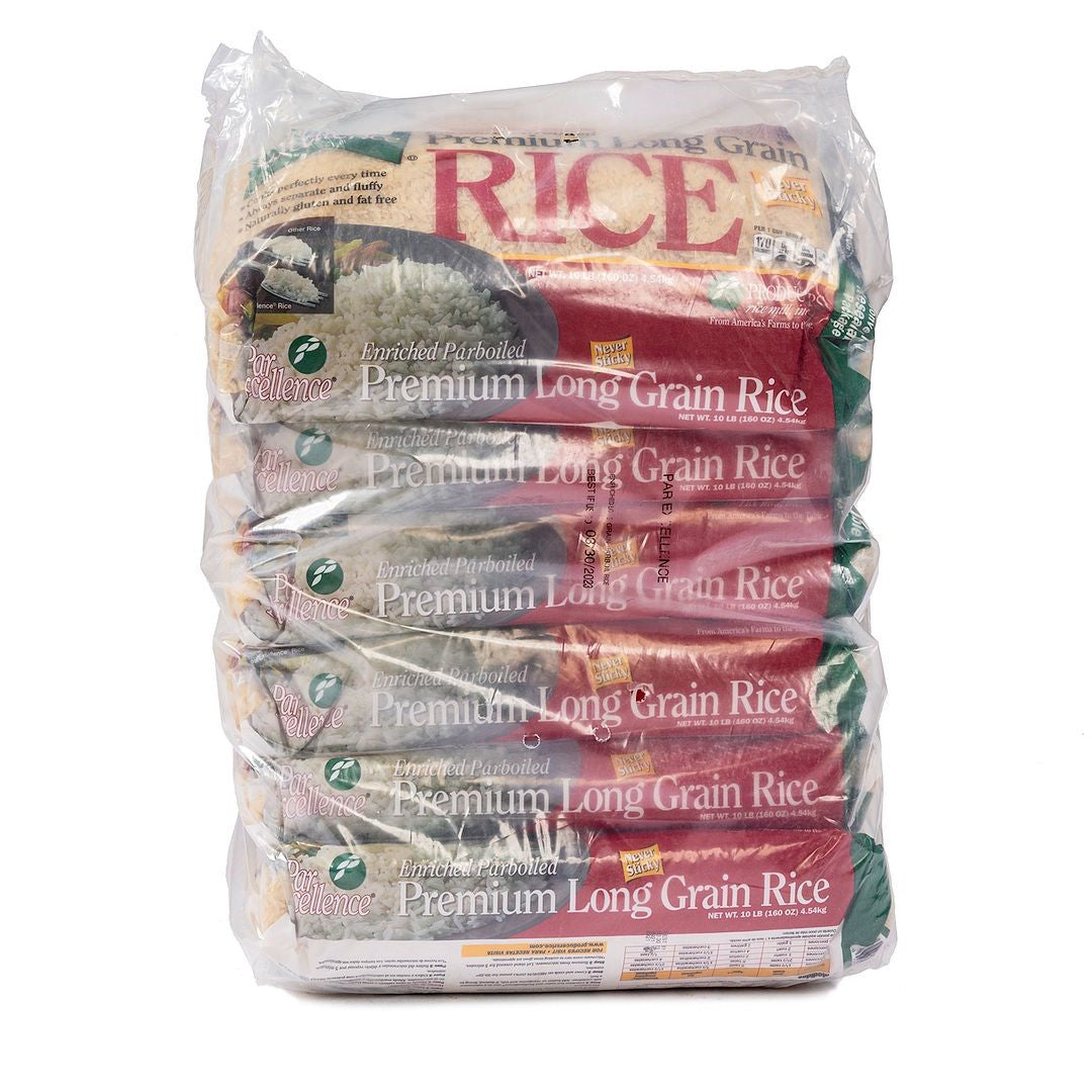 Parexcellence Rice Parboiled Bags, 10 Pounds, 6 Per Case