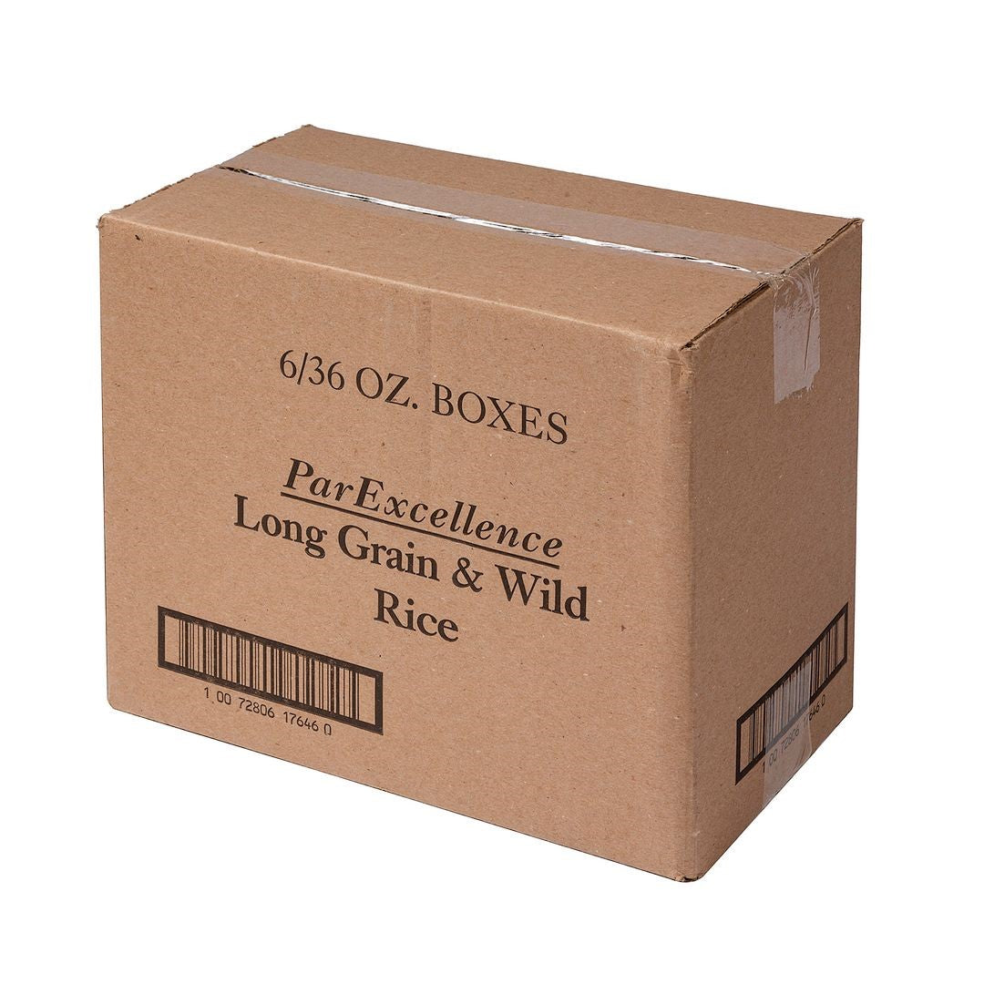 Producers Rice Par Excellence Long & Wild Blend Seasoned Rice 36 Ounce Size - 6 Per Case.