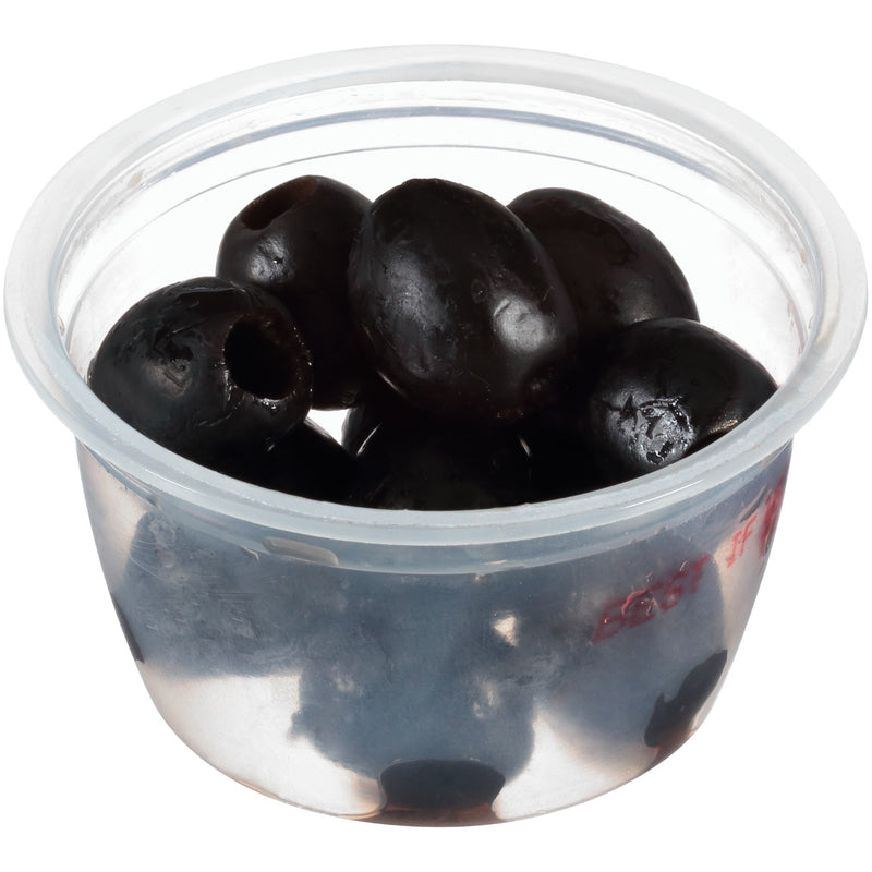 Olives Black Ripe Cups 1.2 Ounce Size - 96 Per Case.