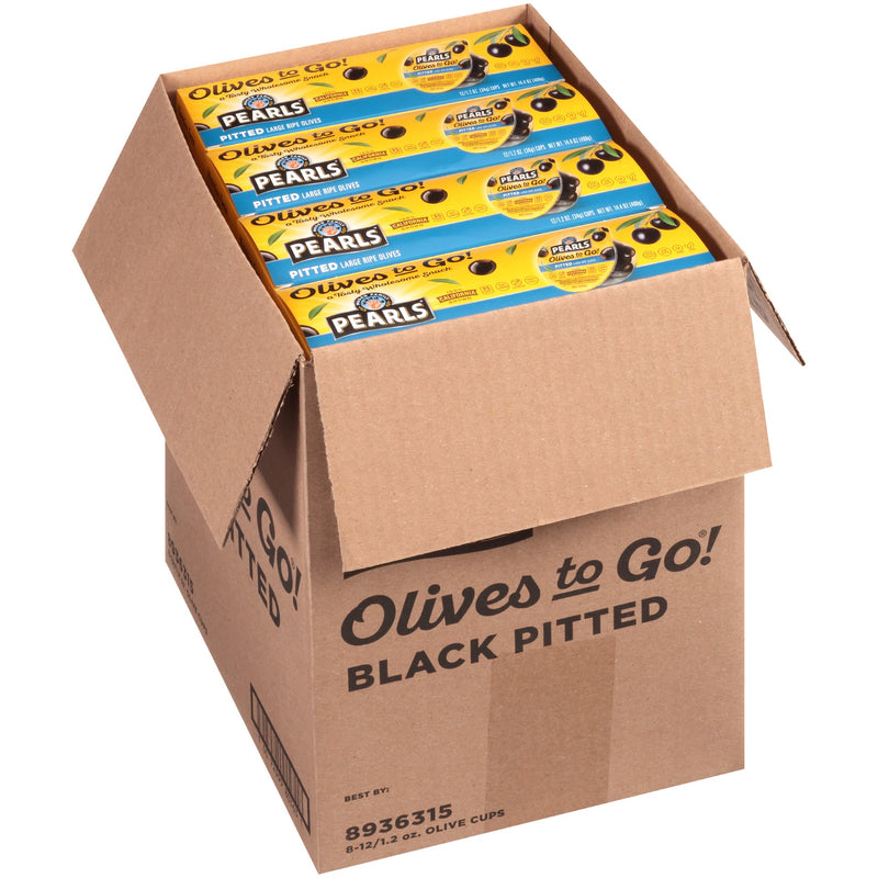 Olives Black Ripe Cups 1.2 Ounce Size - 96 Per Case.