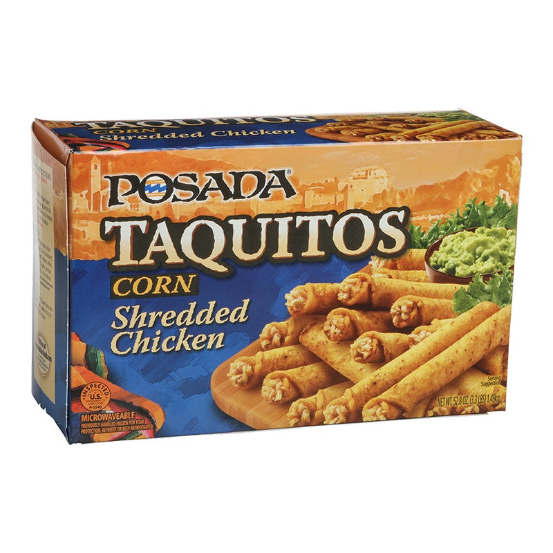 Posada Chicken TaquitoBox 1.1 Ounce Size - 192 Per Case.