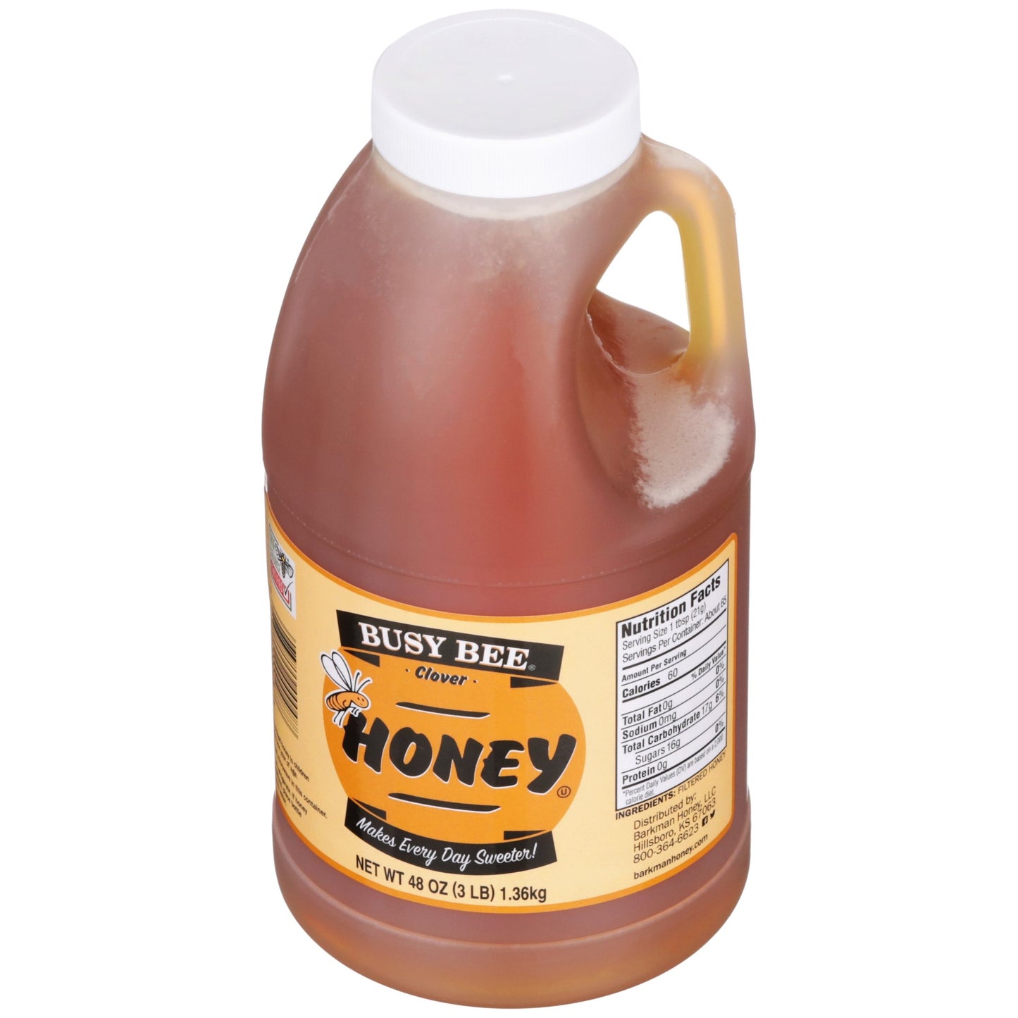 Busy Bee Honey Clover Jug 48 Ounce Size - 6 Per Case.