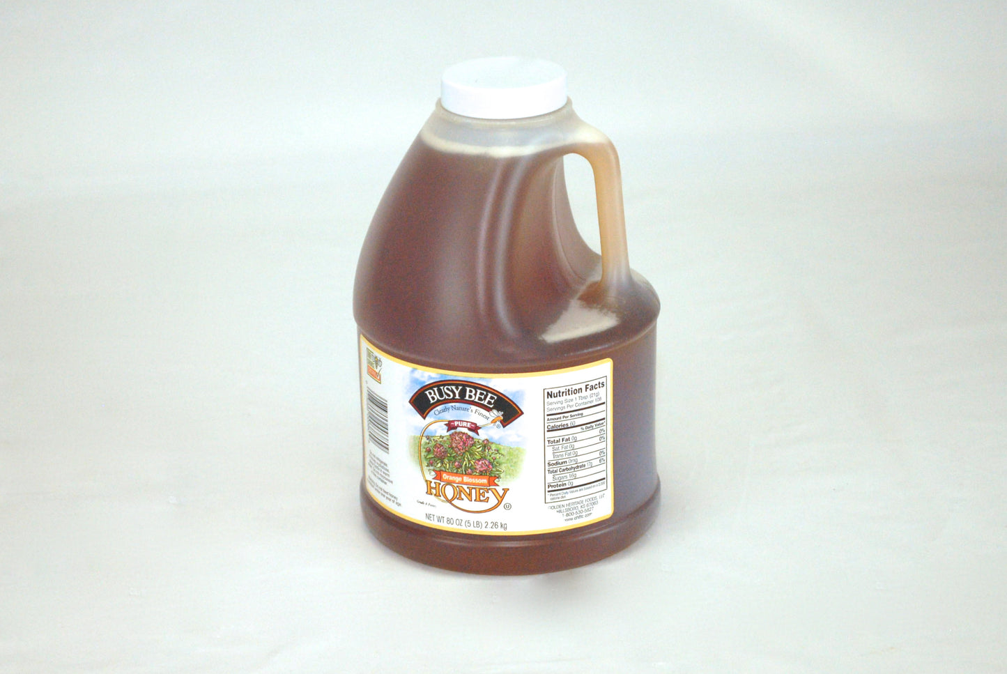 Busy Bee Orange Blossom Honey 80 Ounce Size - 6 Per Case.