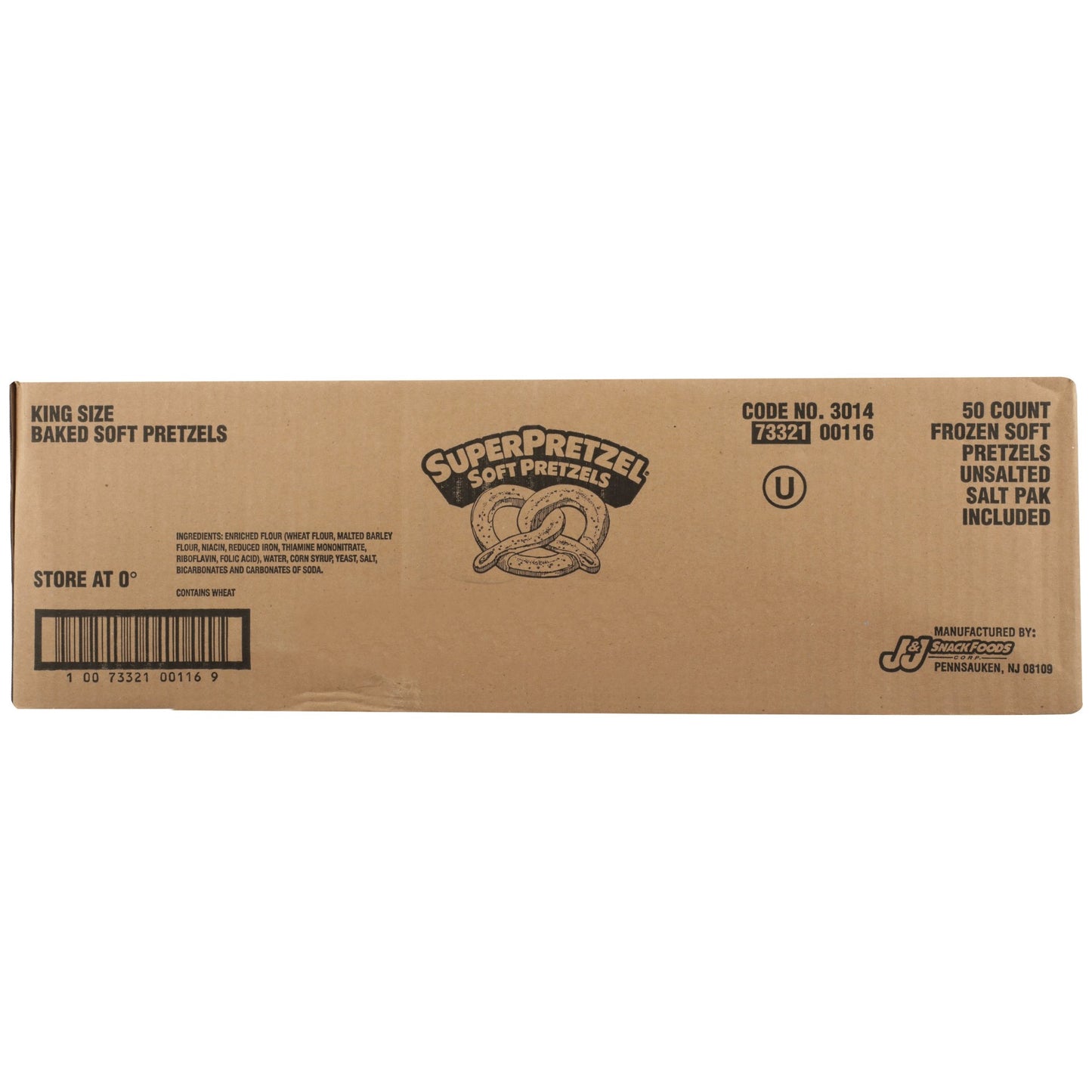 Superpretzel King Baked Pretzel 5 Ounce Size - 50 Per Case.