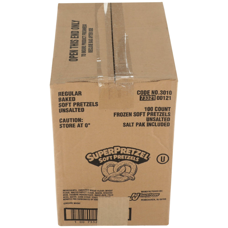 Superpretzel Baked Pretzel 2.5 Ounce Size - 100 Per Case.