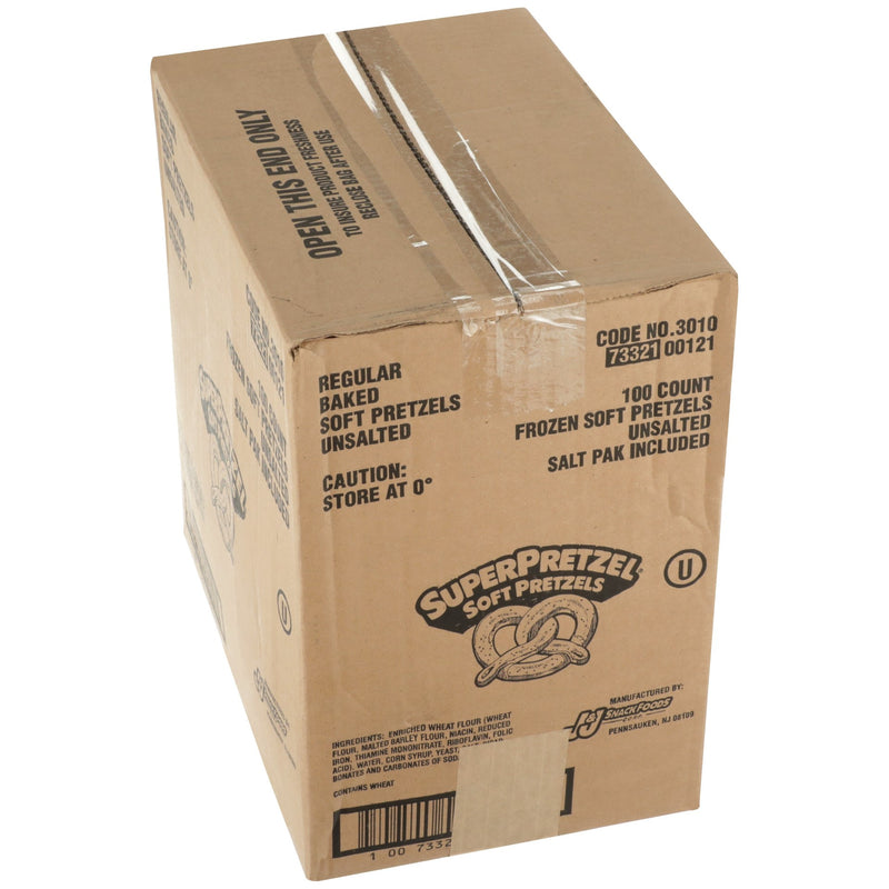 Superpretzel Baked Pretzel 2.5 Ounce Size - 100 Per Case.