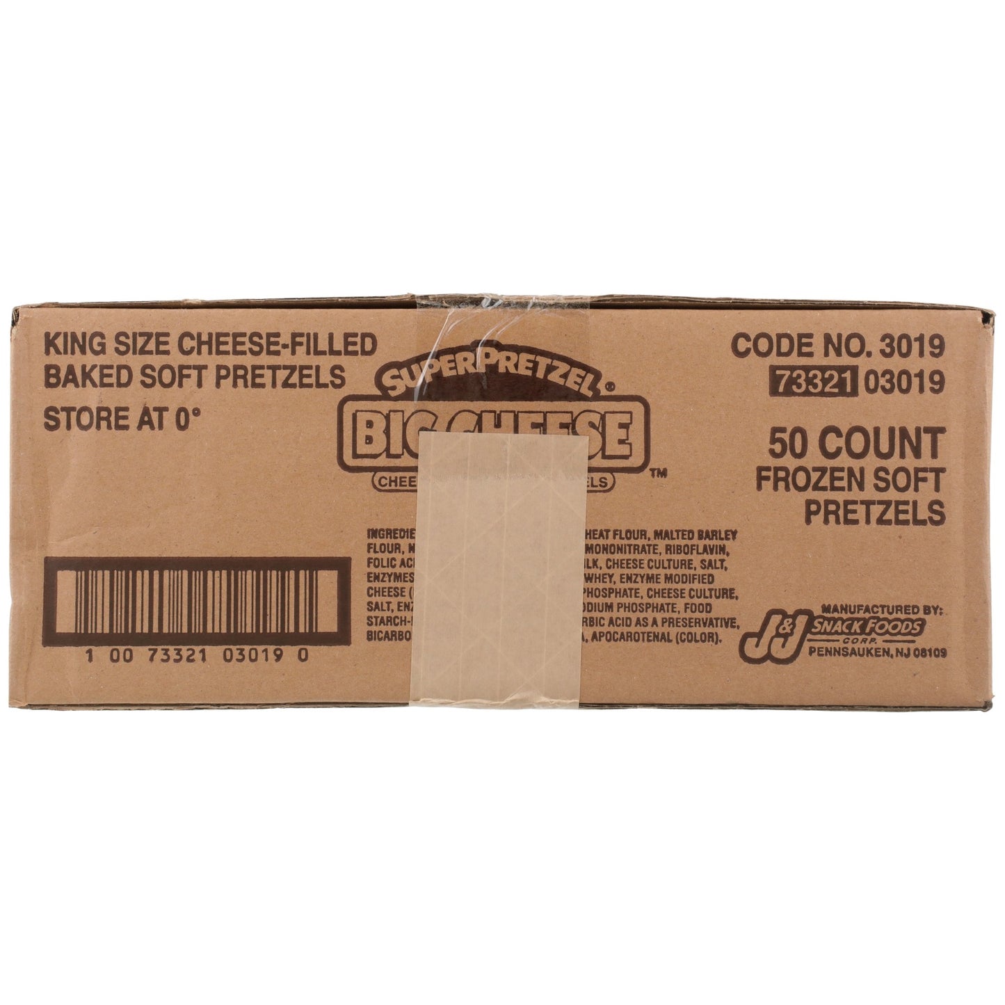 Superpretzel Cheddar Cheese Filled Soft Pretzel 5 Ounce Size - 50 Per Case.