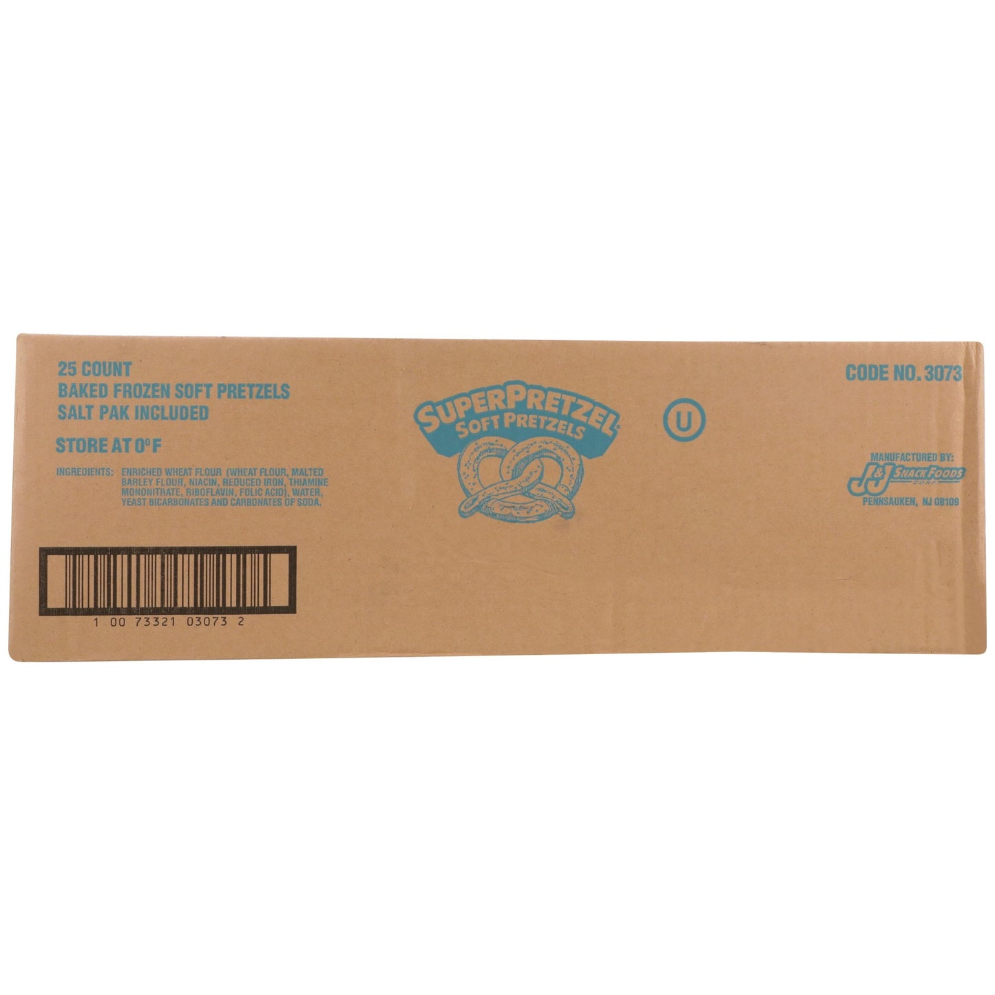 Superpretzel Jumbo Soft Pretzel 10 Ounce Size - 25 Per Case.