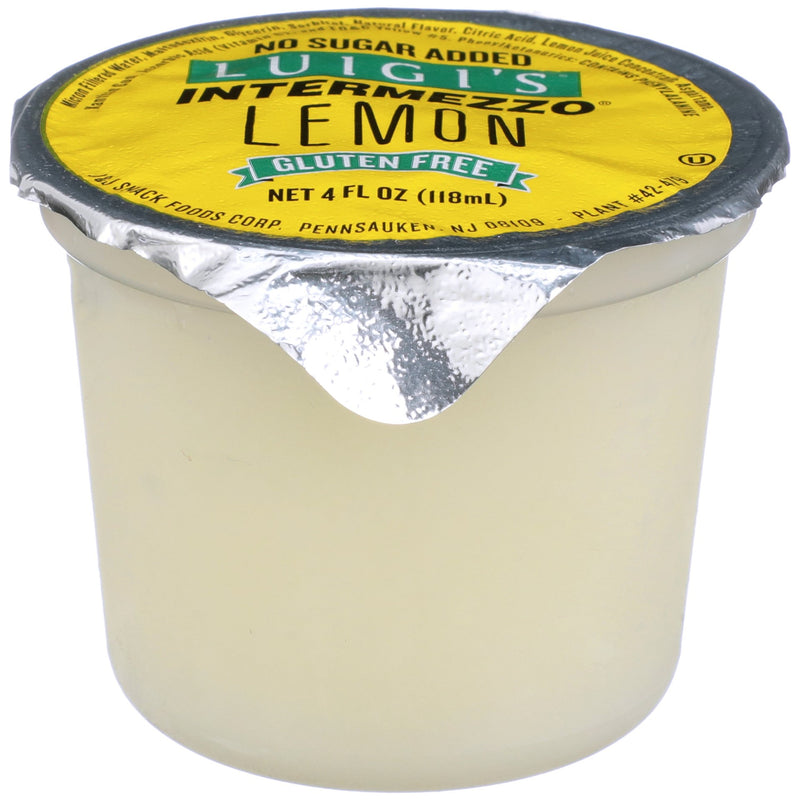 Luigi Lemon Intermezzo, 4 Ounce Size - 72 Per Case.