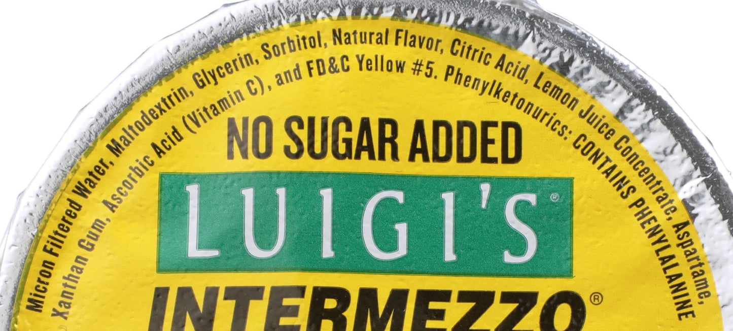 Luigi Lemon Intermezzo, 4 Ounce Size - 72 Per Case.