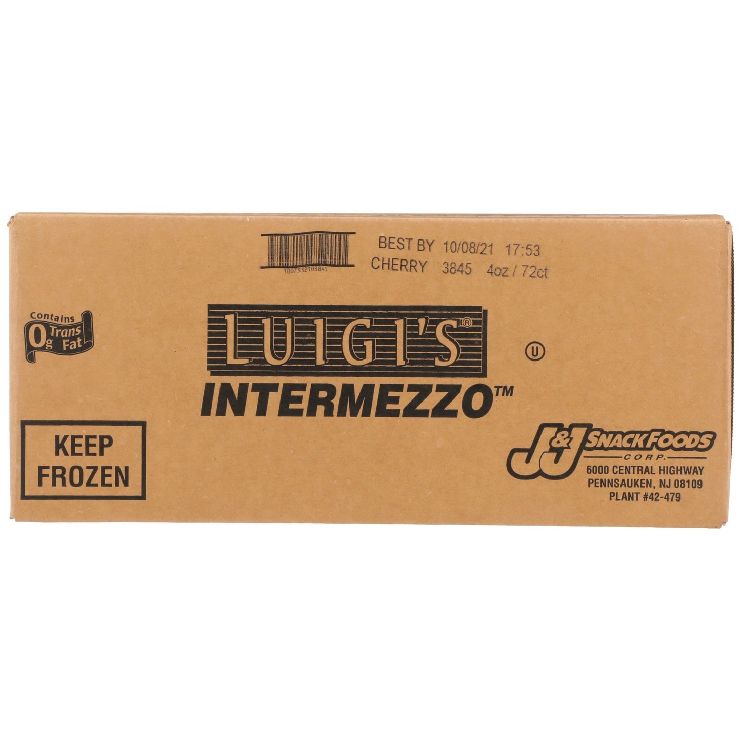 Luigi Cherry Intermezzo 4 Ounce Size - 72 Per Case.