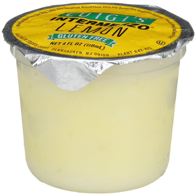 Luigi Lemon Intermezzo Cups 4 Ounce Size - 72 Per Case.