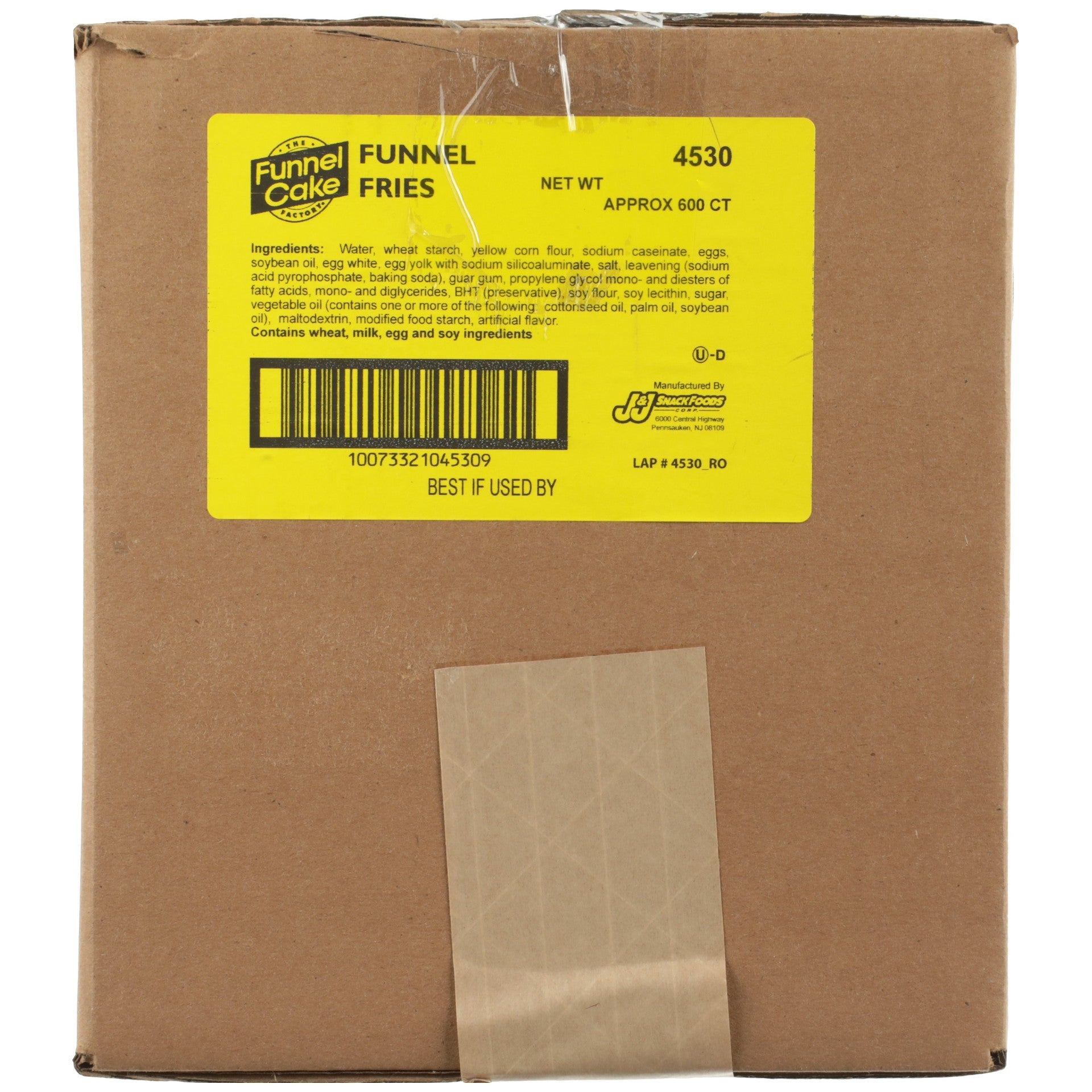 Funnel Cake Factory Funnel Cake Fries, 4 In - 600 Per Case.