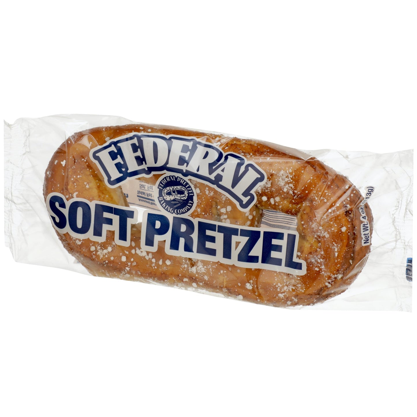 Federal Bakers Individually Wrapped Soft Pretzel 4 Ounce Size - 50 Per Case.