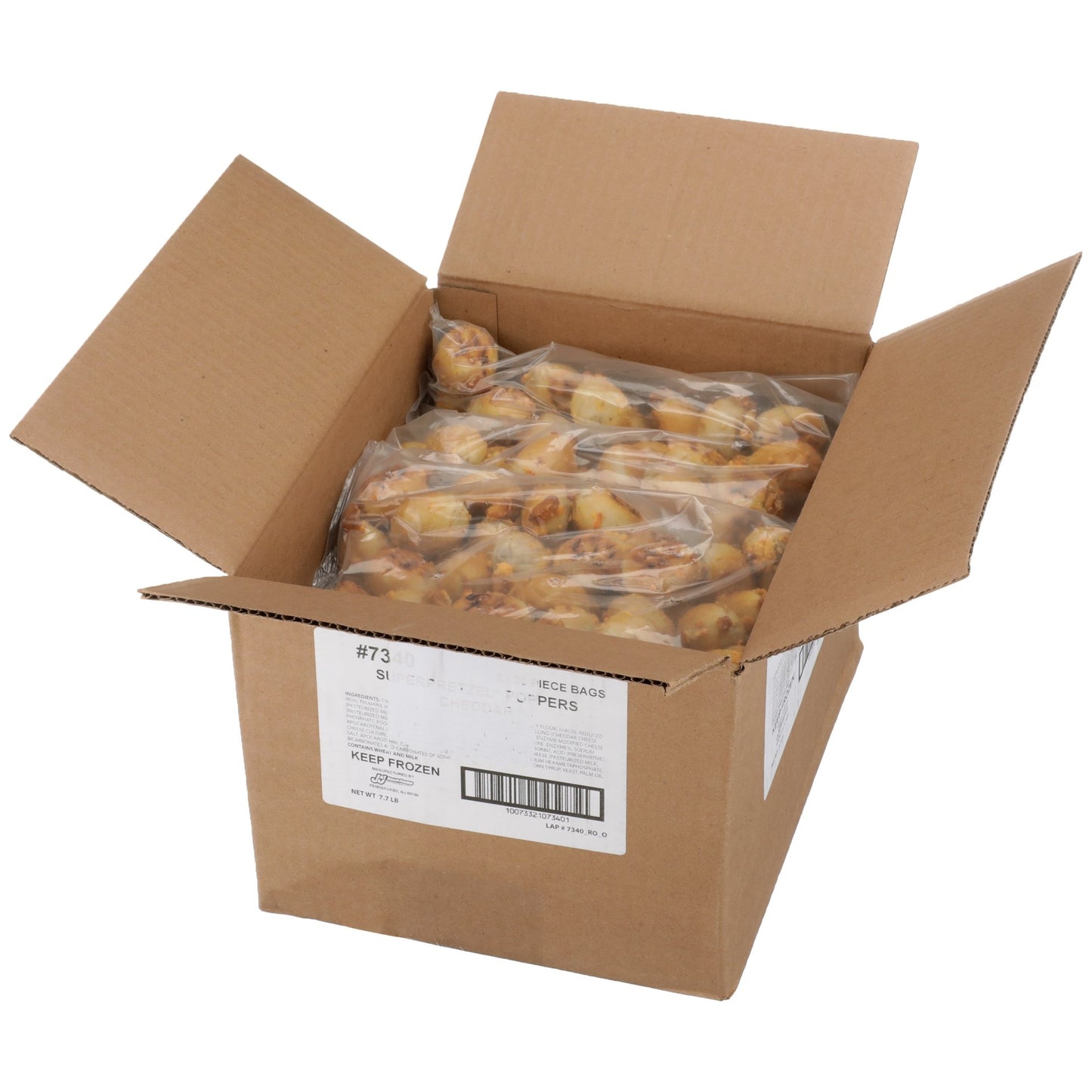 Superpretzel Cheddar Filled Pretzel Popper 14.55 Grams Each - 240 Per Case.