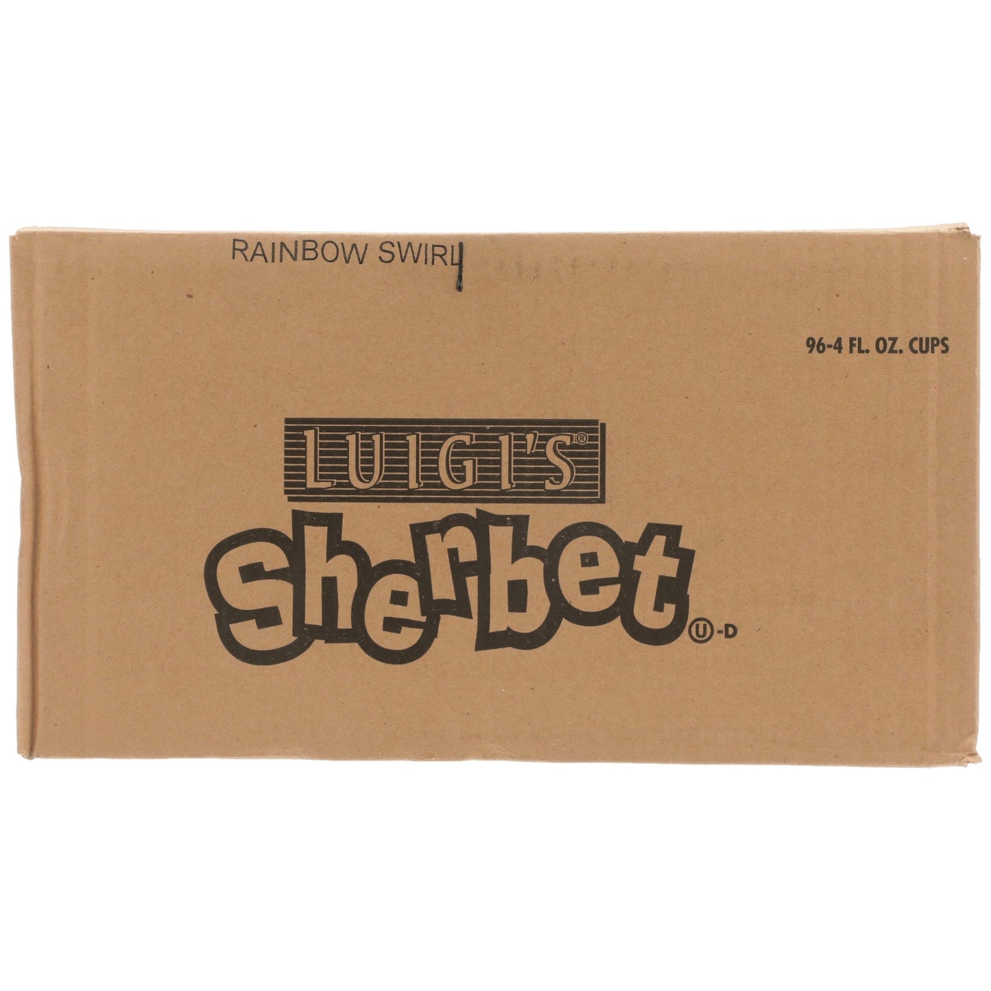 Luigi Rainbow Sherbet Cups 4 Fluid Ounce - 96 Per Case.