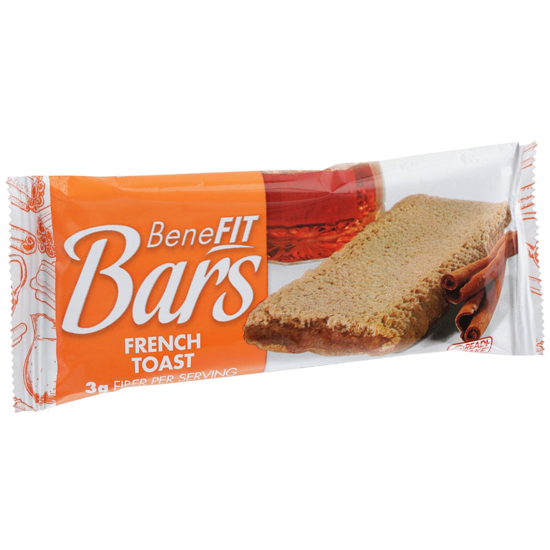 Readi-Bake Benefit French Toast Bar 2.5 Ounce Size - 48 Per Case.