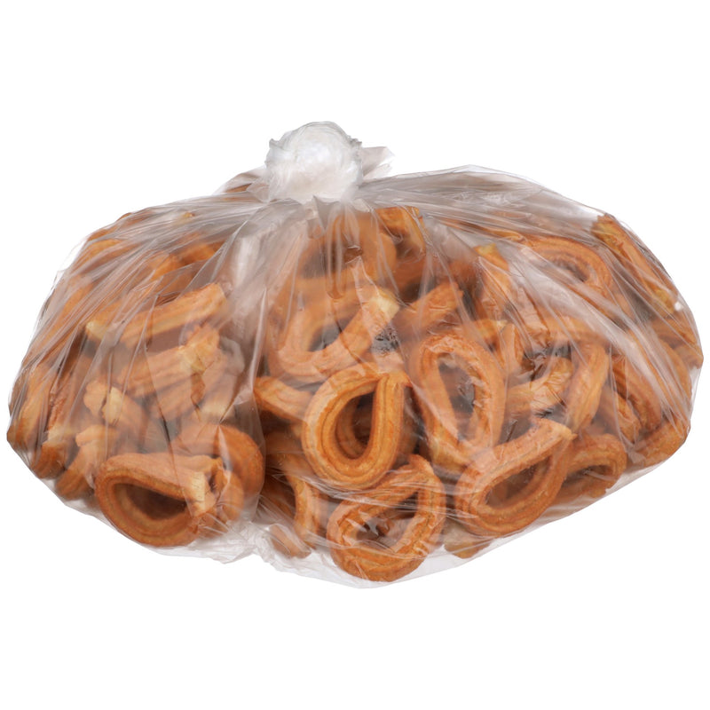 J & J Snacks California Churro 3" Small Loop Pre-Fried Churro, 60 Grams Each - 250 Per Case.